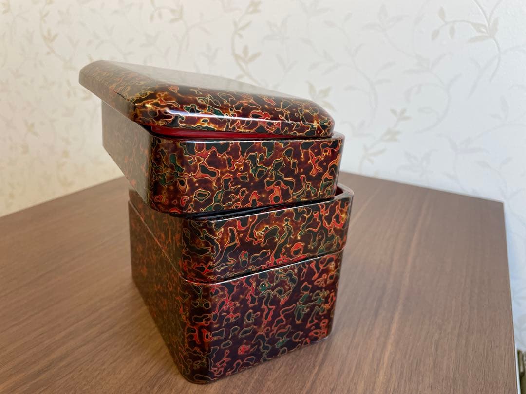 津軽塗 重箱 3段 【未使用】