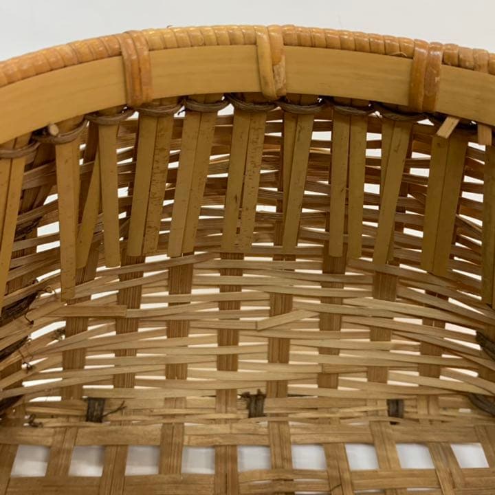 【籠花入21】宗全籠　手無し★竹美斉　高さ19㎝