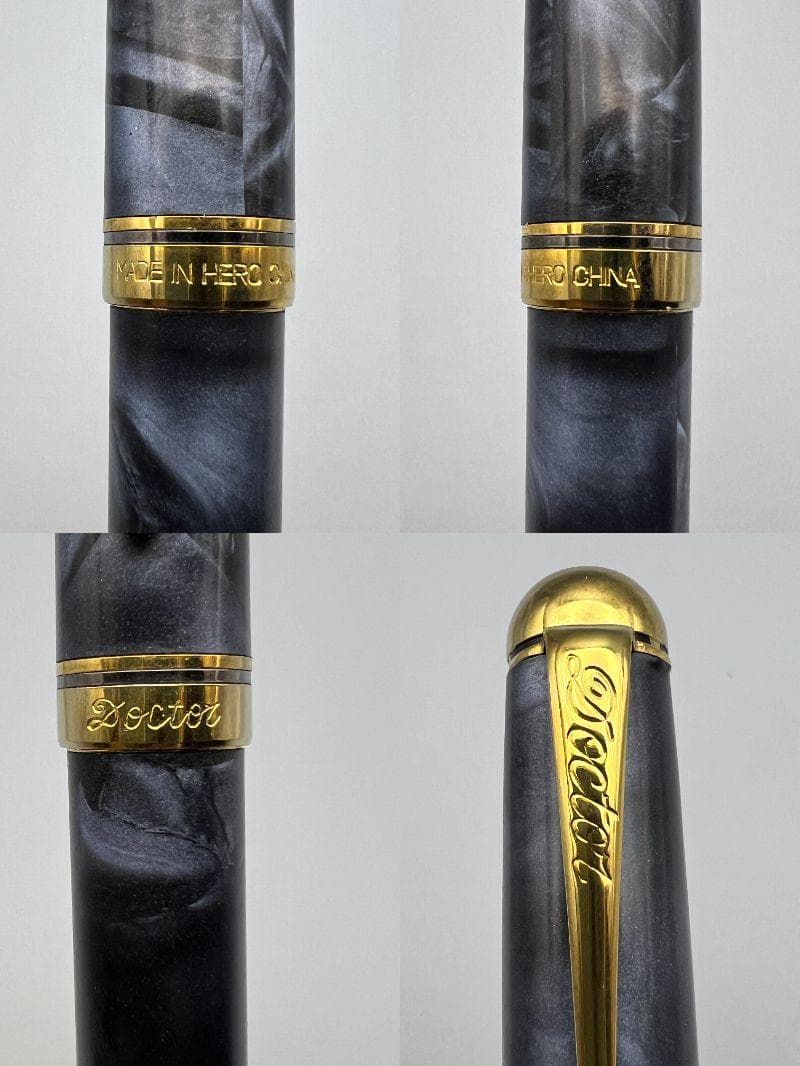 高級セルロイドの魅力！滑らかな質感！ 老舗ブランド 稀少14K 万年筆 英雄