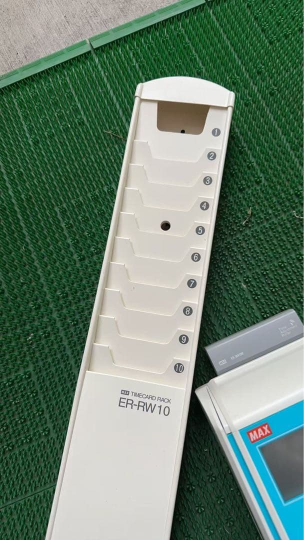 マックス 電子タイムレコーダー電波時計付き　ER-80SUW