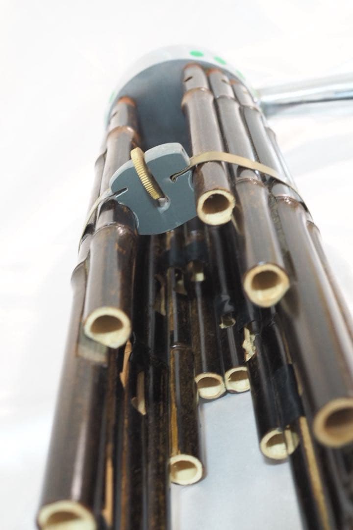 竹製 雅楽 古楽器 笙 しょう ケース付き 楽器