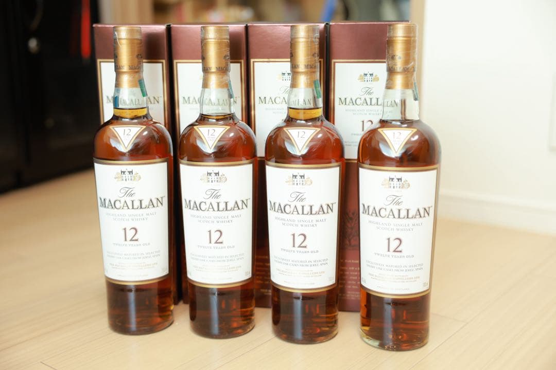 旧ボトルザ・マッカラン 12年 ウイスキー 700ml 4本セット