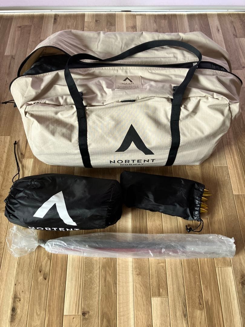 【NORTENT】gamme6pc(ベージュ)&グランドシートセット