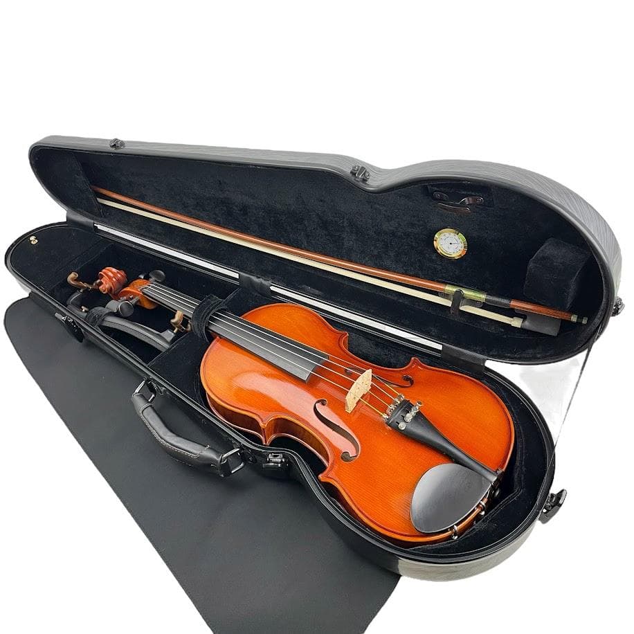 極美品●鈴木バイオリン● No.300 4/4 2003年 極虎 高級杉藤製弓