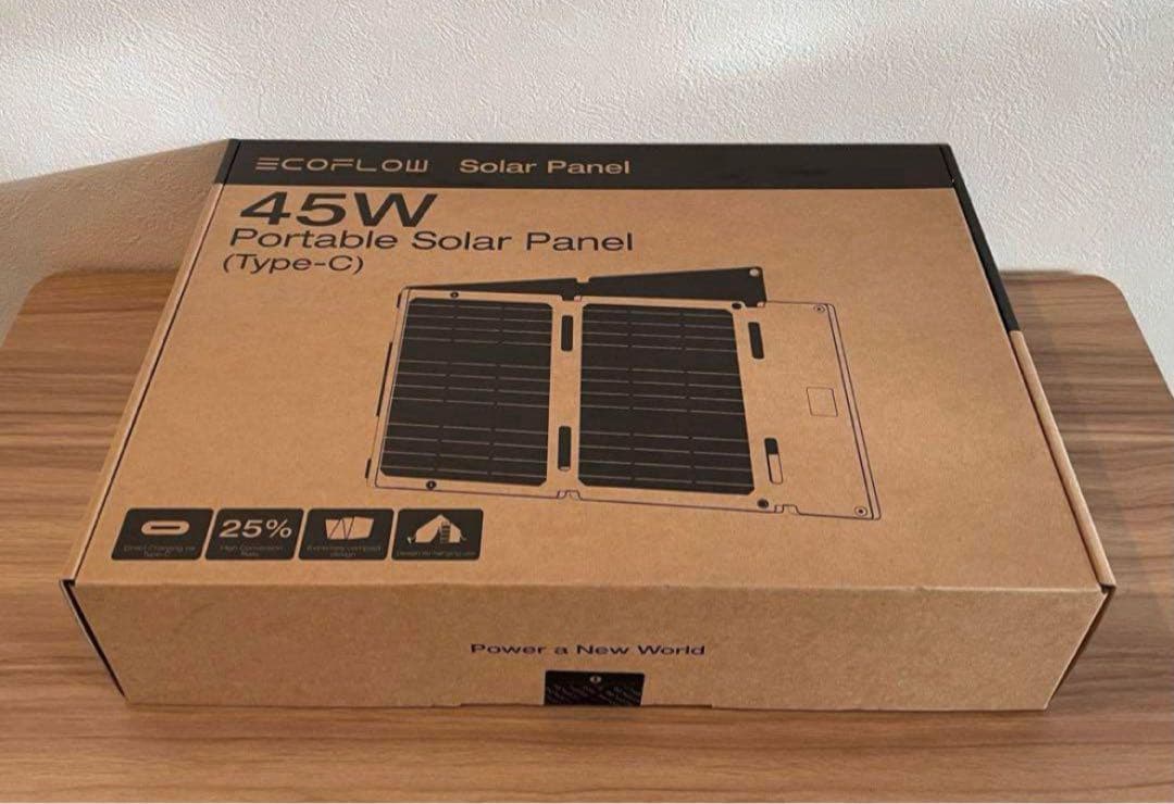 新品 EcoFlow 45Wソーラーパネル（Type-c）