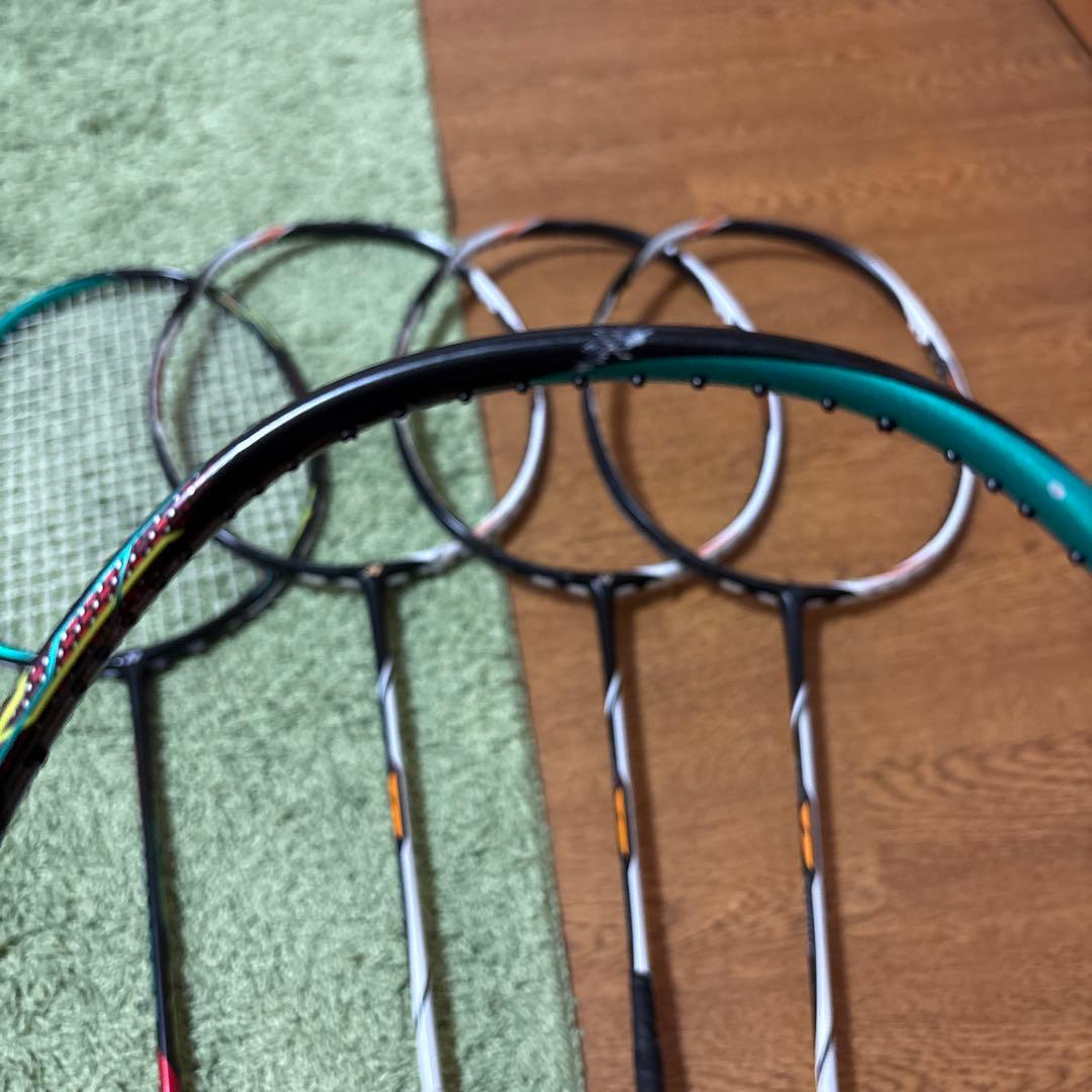バドミントンラケットジャンク品7本セット