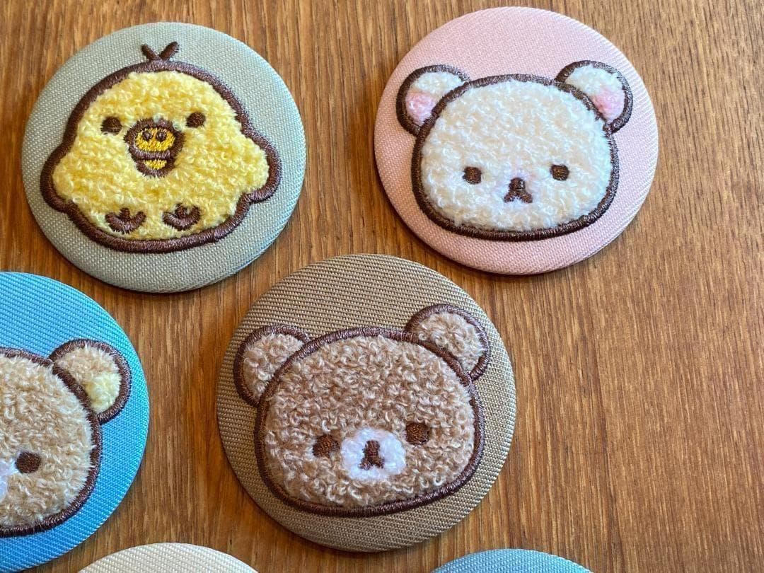 [新品・未使用] リラックマ モコモコボア 缶バッジ 全8種 コンプリートセット