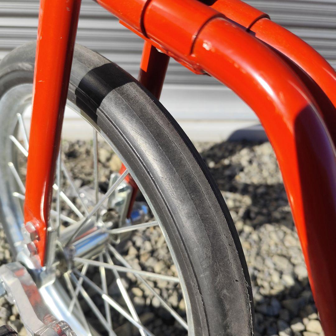 レア 珍品 補助輪付き １輪車 いちりんしゃ 赤