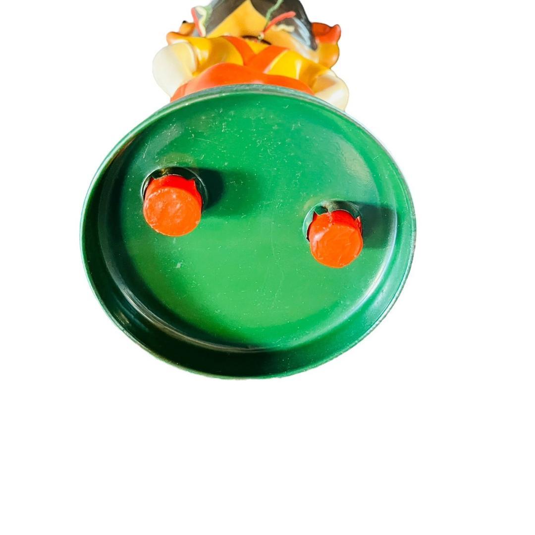 希少！！　不二家　当時物　首振りペコちゃん　ブリキ台