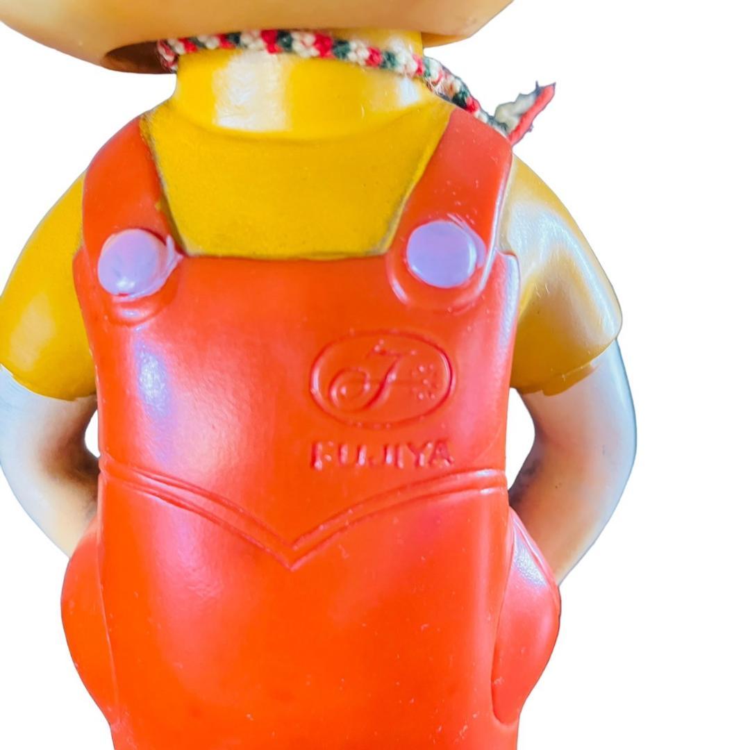 希少！！　不二家　当時物　首振りペコちゃん　ブリキ台