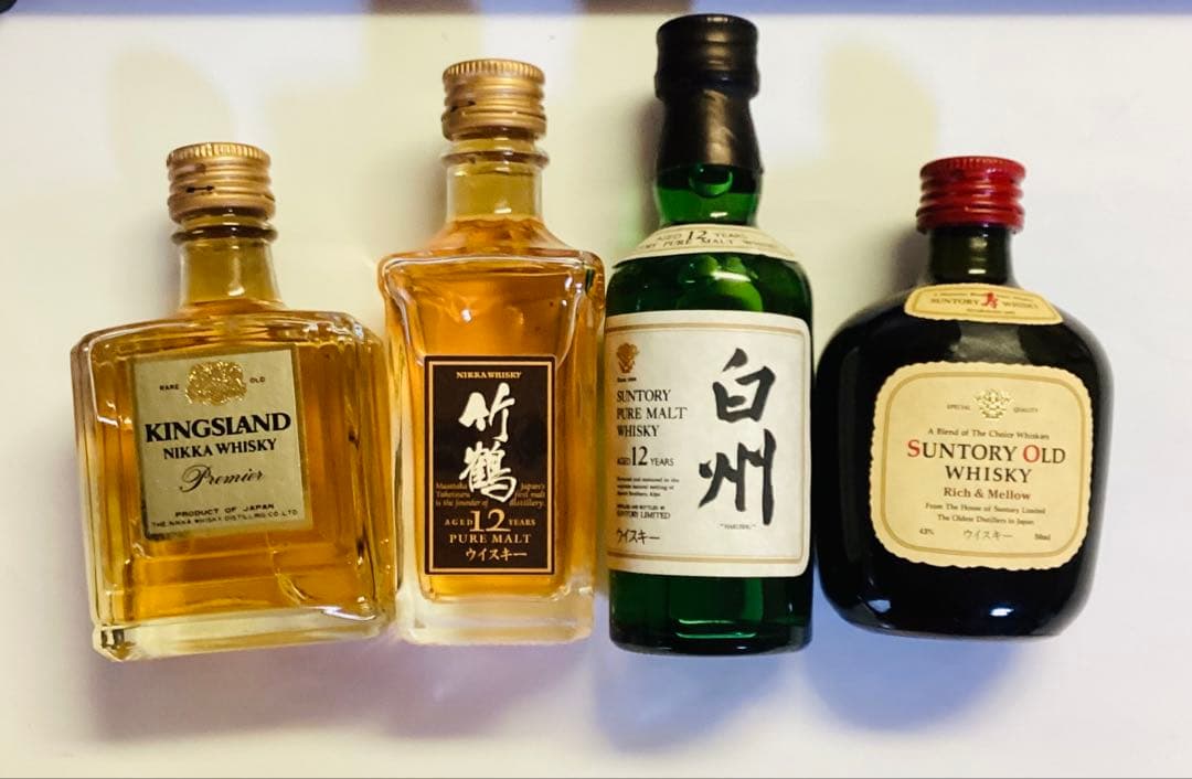 ウイスキー 白州12年等ミニボトル セット