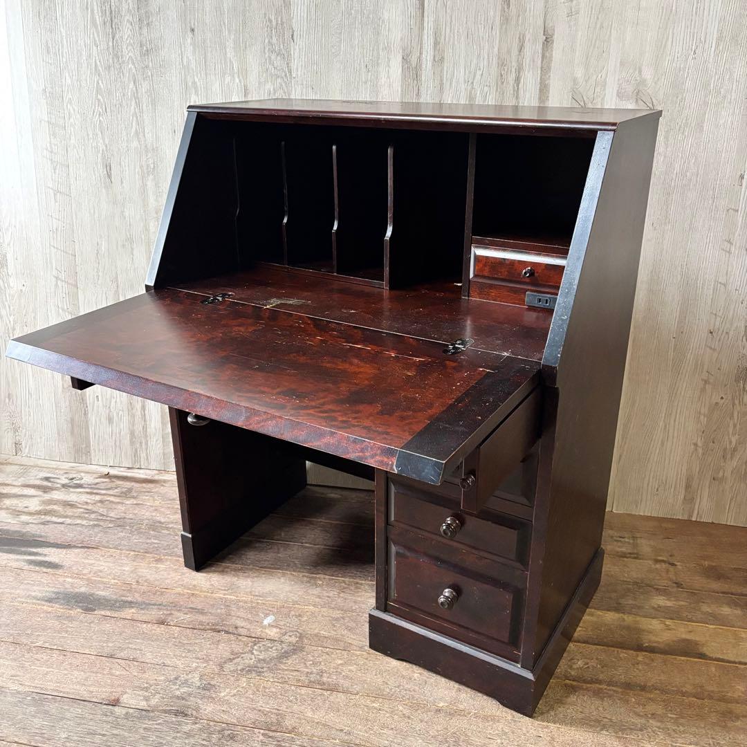 北海道民芸家具 ライティングビューロー 勉強机 学習机 書斎机