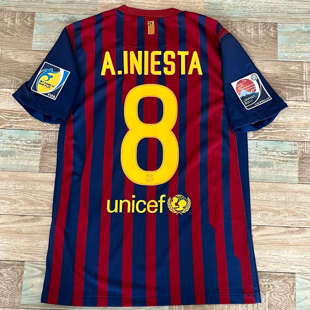 バルセロナ 2011クラブW杯 イニエスタ ユニフォーム ヴィッセル神戸