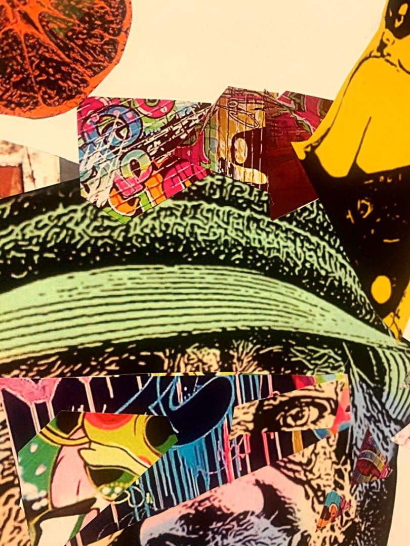 原画　コラージュアート作品B3サイズ　フレーム無し