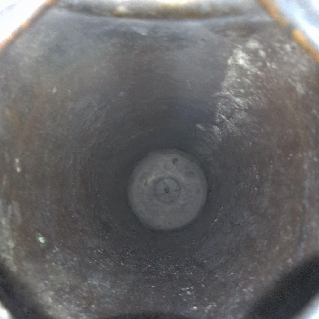 骨董４ シンプルなブラウン花瓶 高さ約30cm