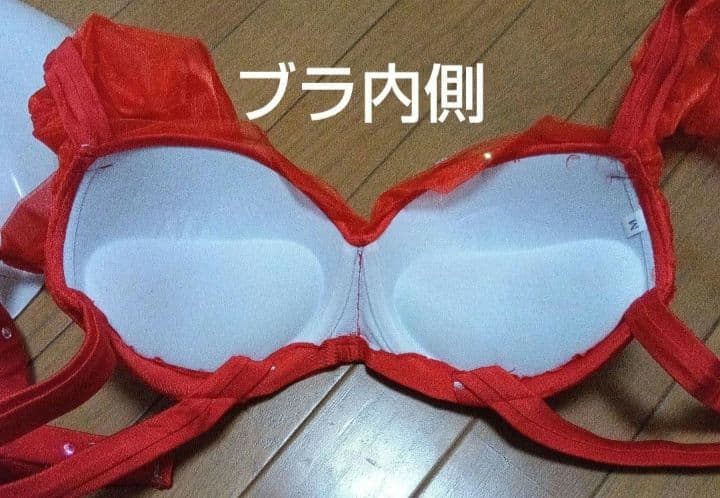 未使用　ベリーダンス 衣装　赤　姫系　オフショルダー