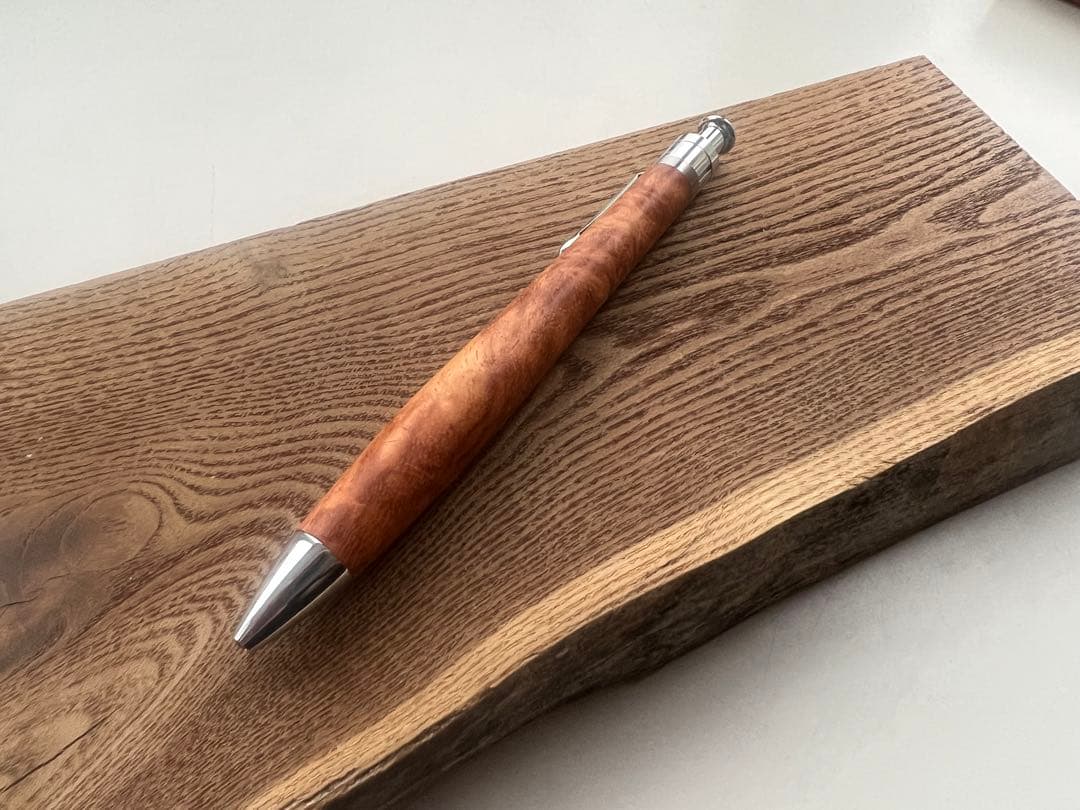 【新品・未使用】工房楔　極上杢　花梨なみ杢　ボールペン