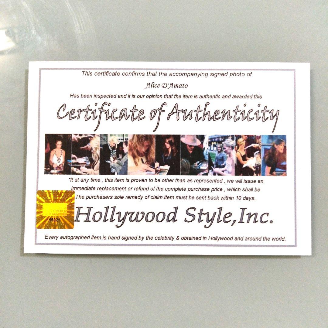 アリチェ・ダマト直筆サイン入り2Lサイズ写真…