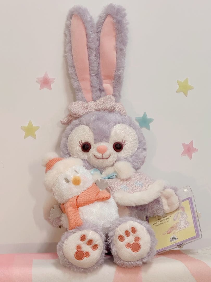 新作　上海ディズニー　クリスマス　ステラルー雪だるまぬいぐるみSSサイズ