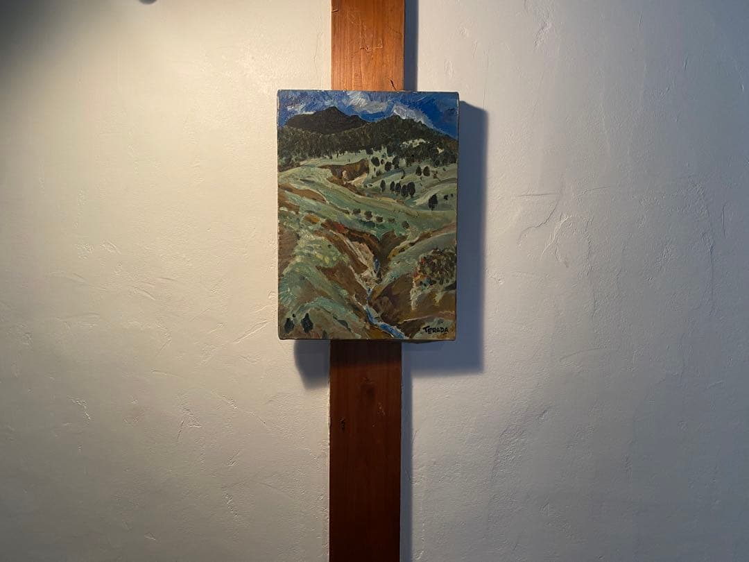 油彩画《万座温泉》／寺田竹雄（F4号）