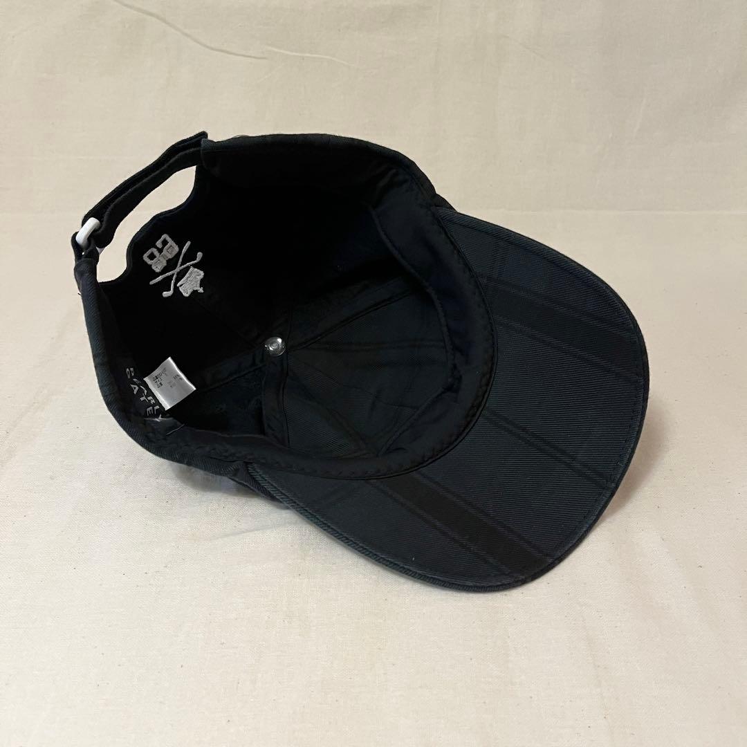 【希少ブラックウォッチ★未使用に近い】パーリーゲイツ キャップ★刺繍ロゴFREE