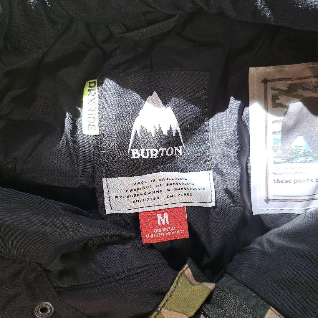 BURTON 迷彩 スノーボードパンツ M