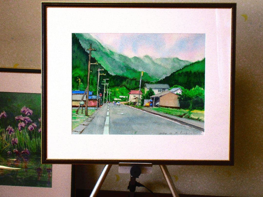 水彩画の風景 2022年作(故郷)