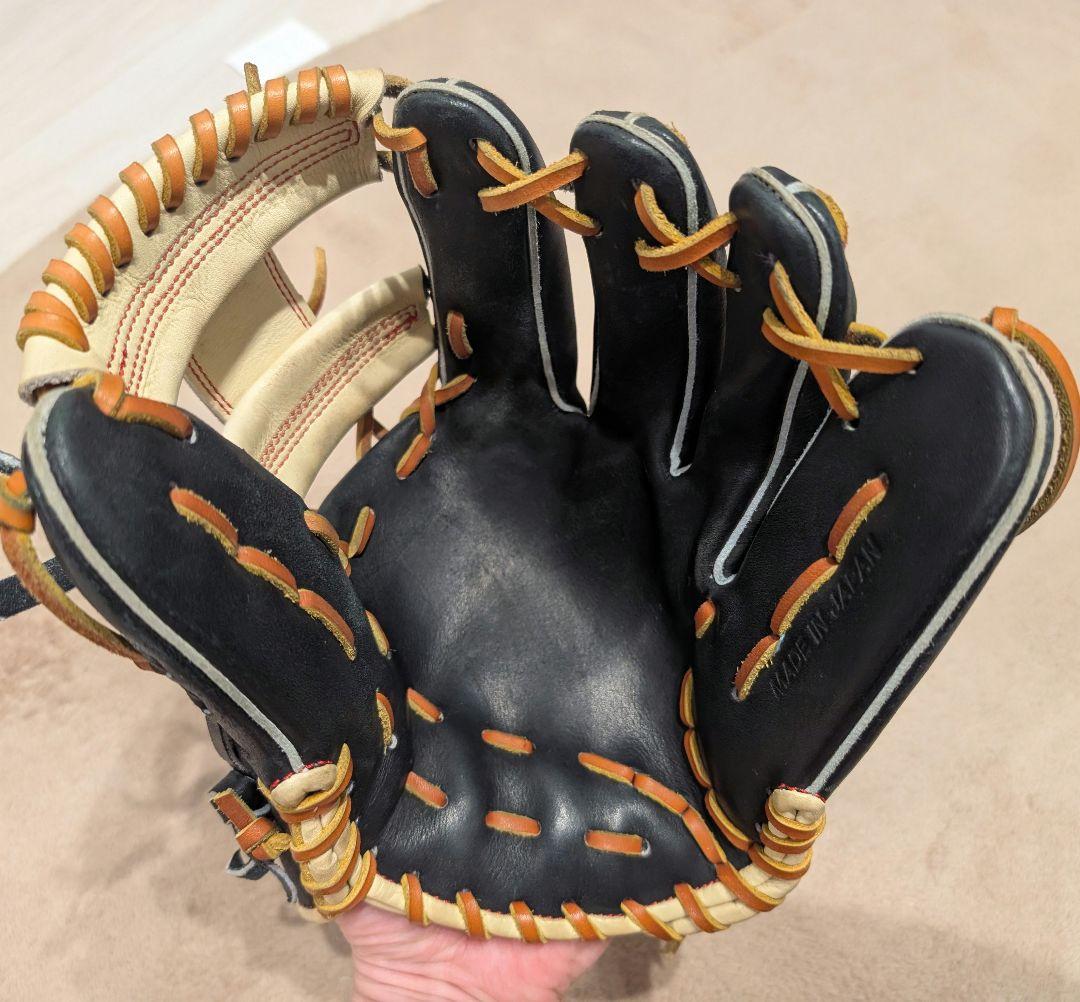 ATOMS　アトムズ　内野軟式グローブ　一般 ANX-04 BLK　右投用