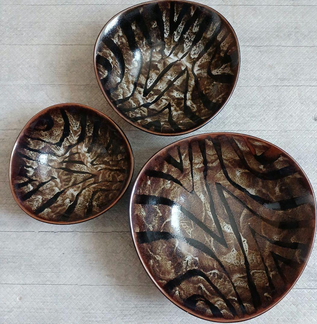 陶器皿3点セット　九谷焼　有田焼　骨董　数十年前の希少な1点物