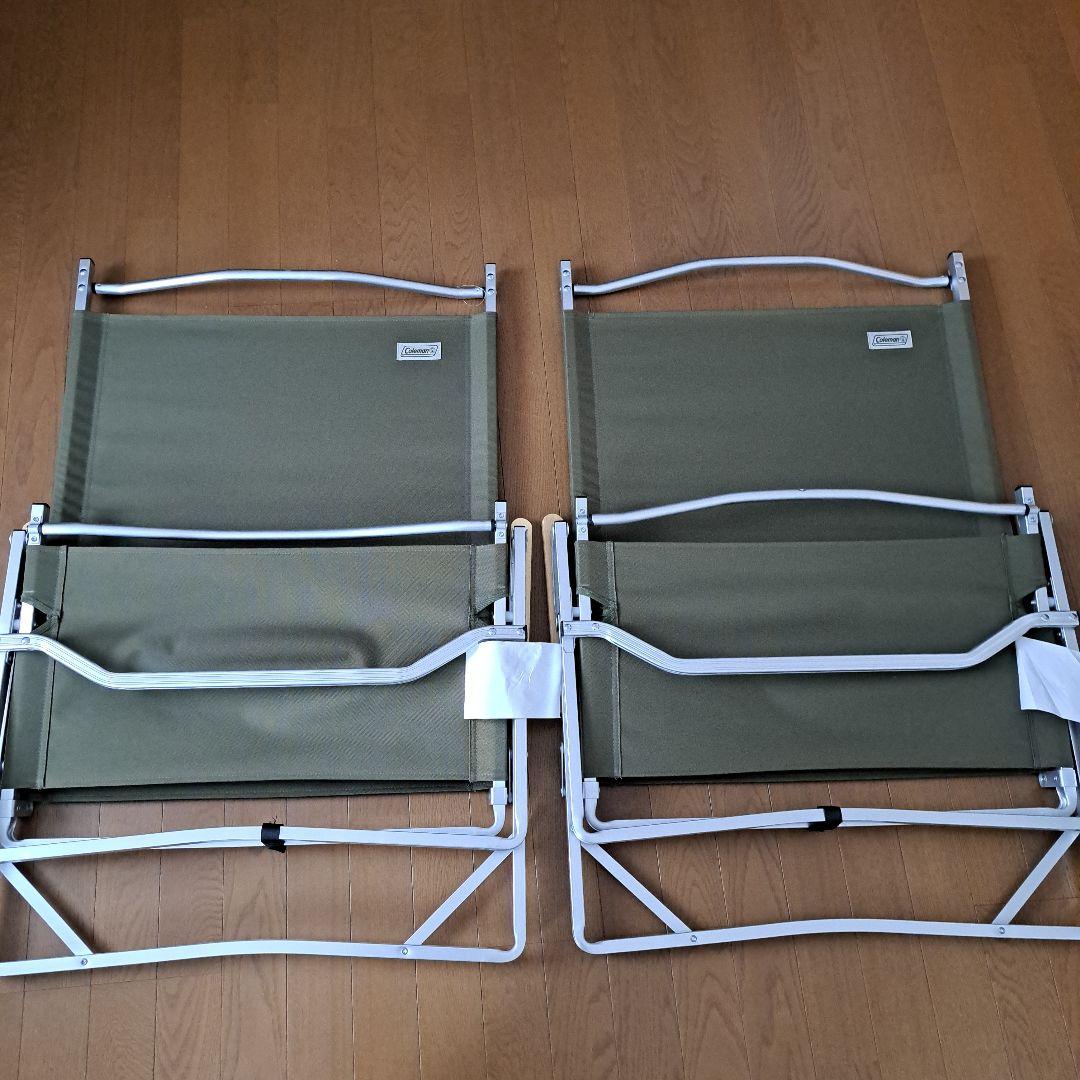 Coleman フォールディングチェア　ワイド　オリーブ　２脚