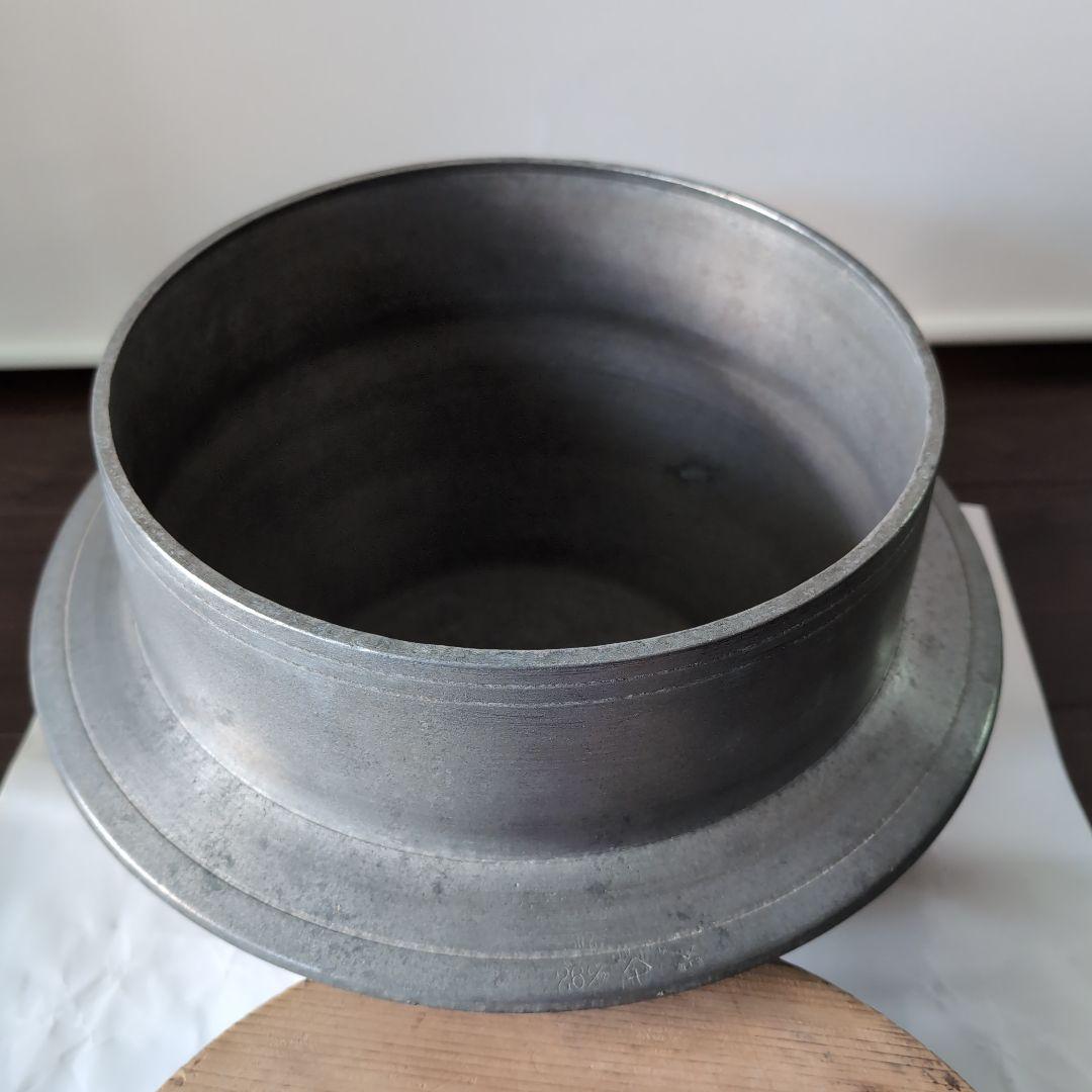 羽釜　商工省刻印付羽釜　木製蓋付　昭和中期製