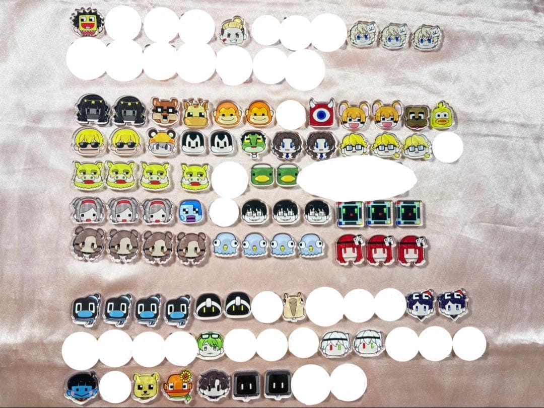 50人クラフト アクリルシャカシャカ ステッカー