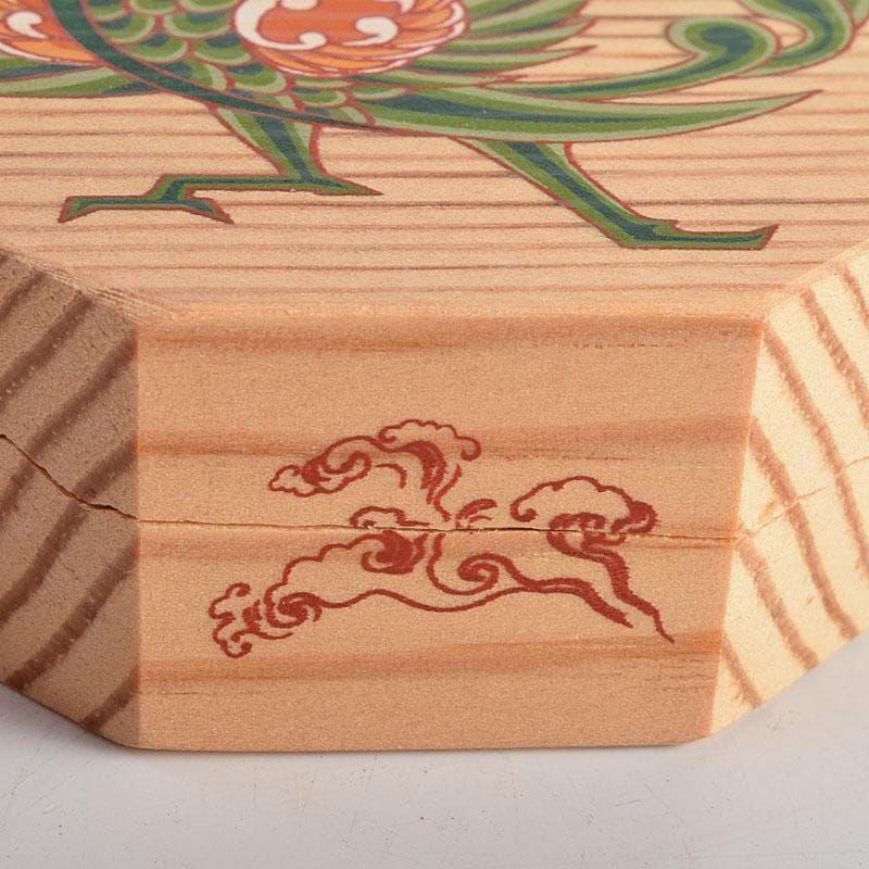 杉村聡作　正倉院　繧繝文様　八角香合　東大寺　別当永慶書付　共布共箱　Z8908