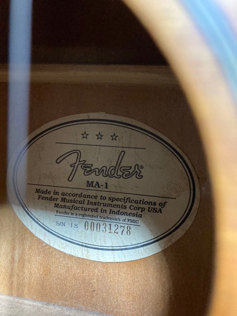 Fender MA-1 ミニアコースティックギター●フェンダー/アコギ