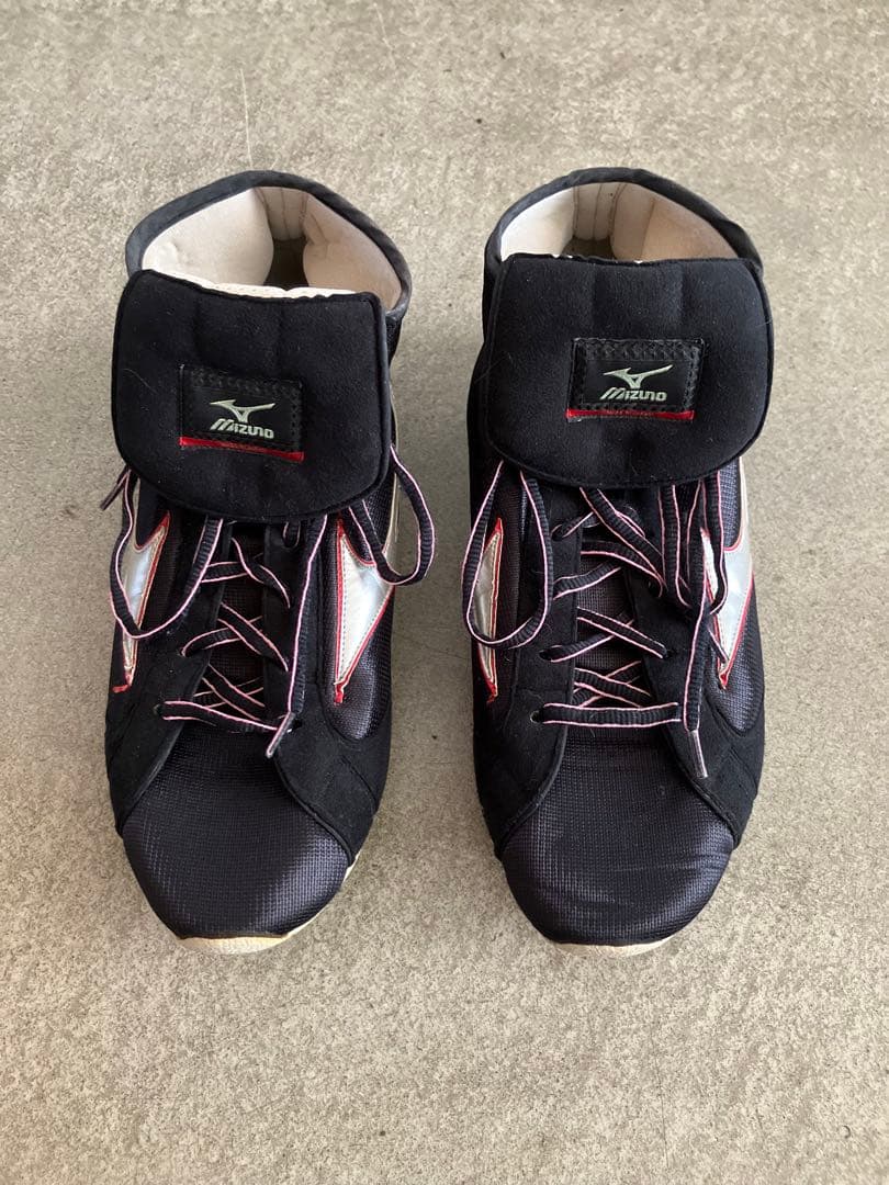 Mizuno ボクシングシューズ 黒/銀 28㎝