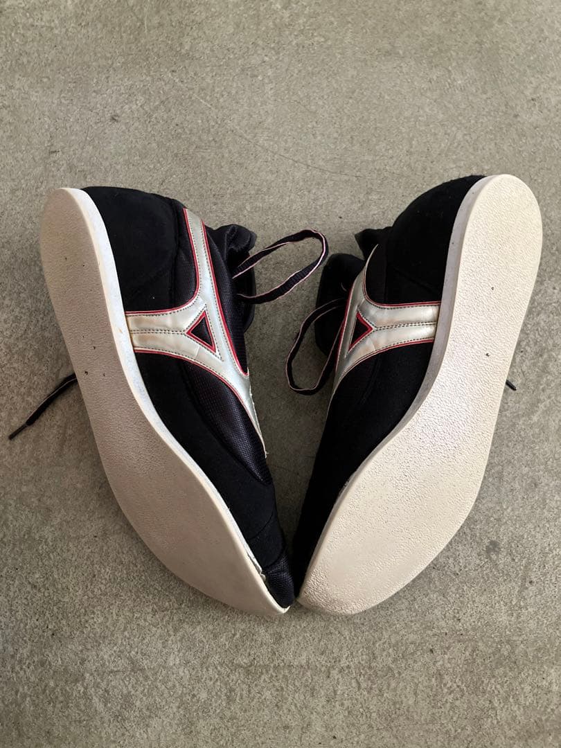 Mizuno ボクシングシューズ 黒/銀 28㎝