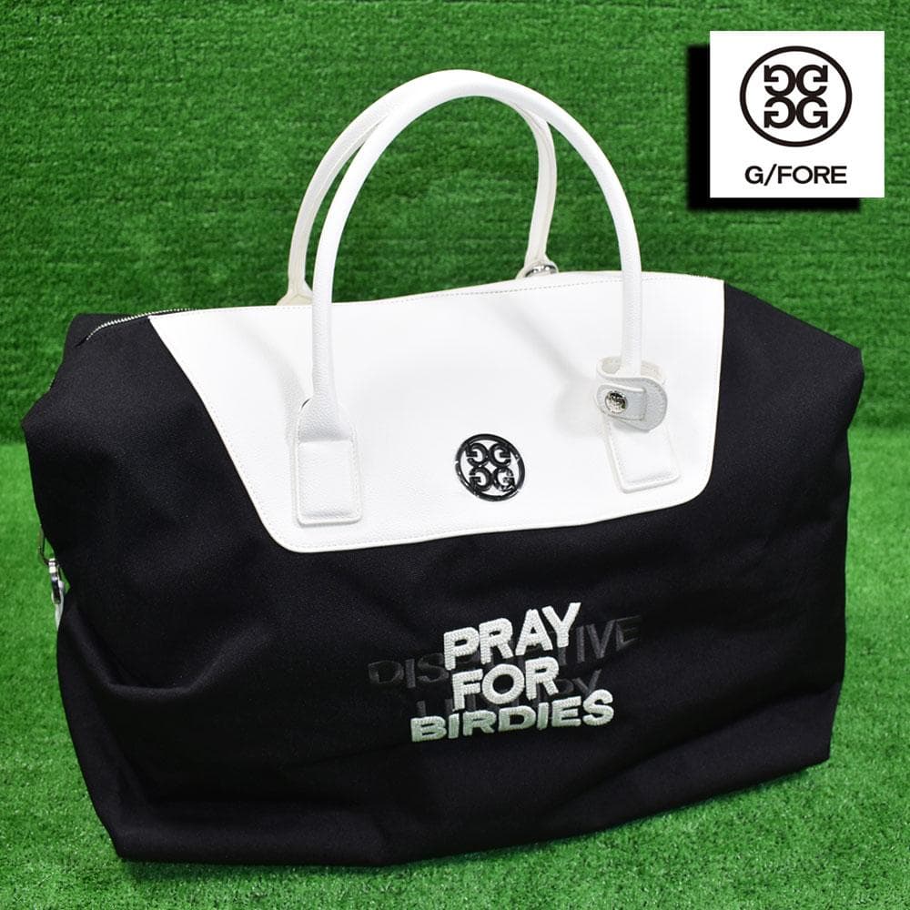 G/FORE ジーフォア ゴルフ ボストンバッグ【ブラック/ホワイト】新品！