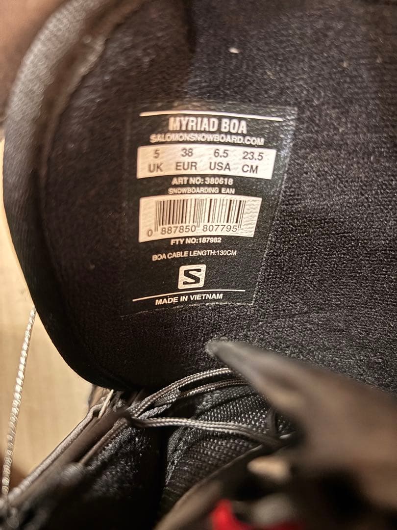 Salomon M-Wave スノーボードブーツ 黒/青 23.5