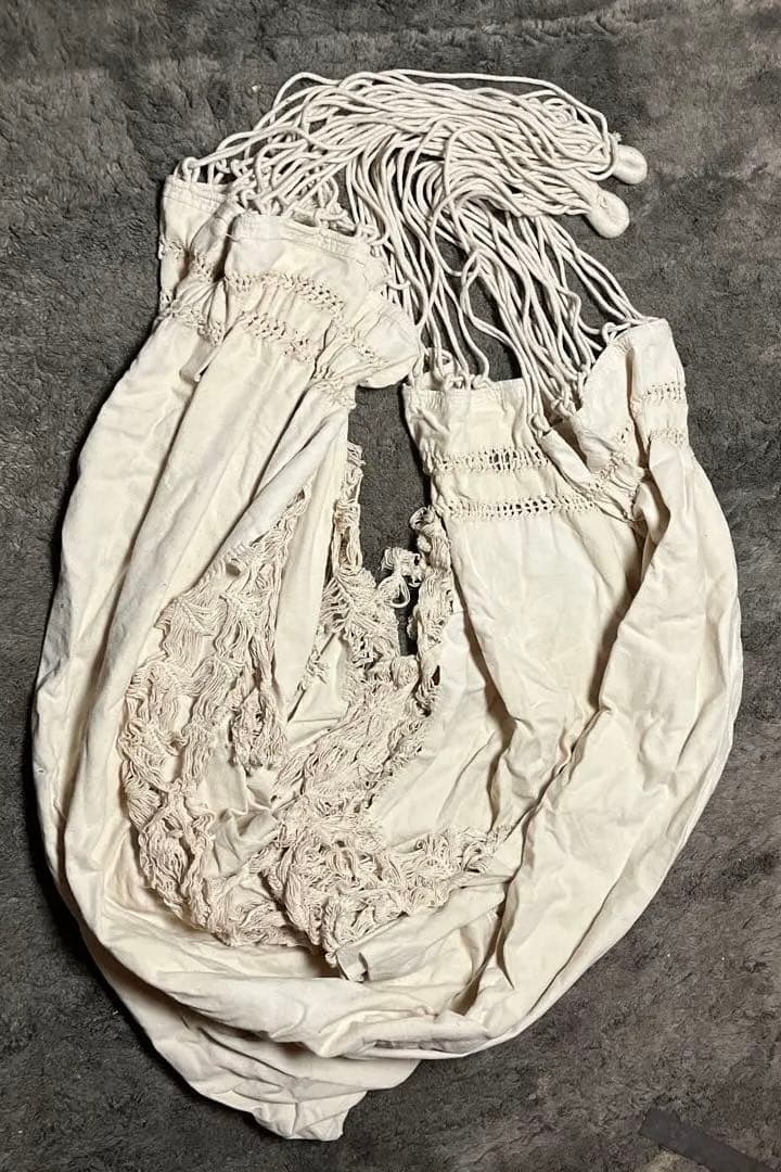 コットン製マクラメハンモック