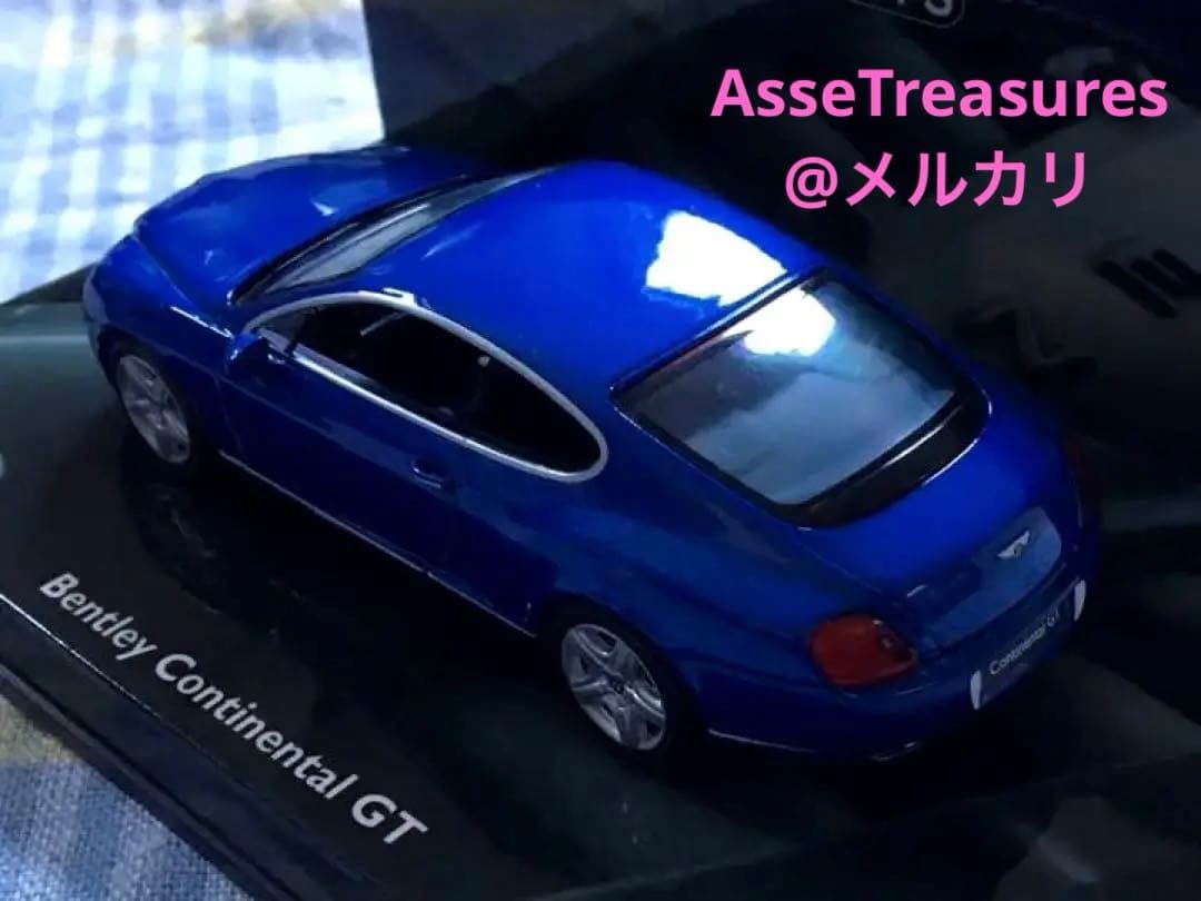 ミニチャンプス 1/43 ベントレー・コンチネンタル GT ブルーメタリック