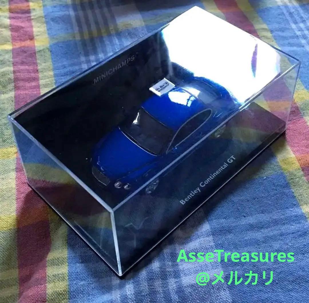ミニチャンプス 1/43 ベントレー・コンチネンタル GT ブルーメタリック