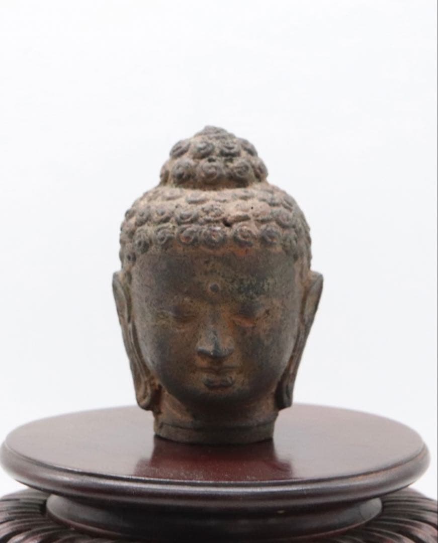 銅製　佛頭　阿弥陀如来　仏教美術　送料込み260121