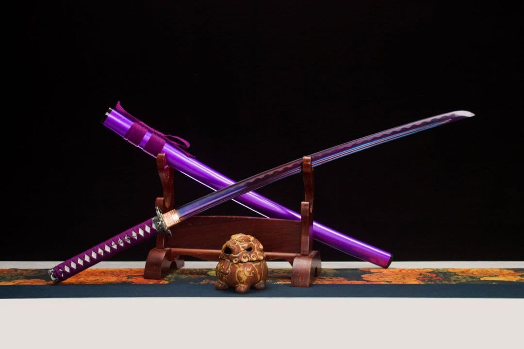 1045-武具 刀装具 日本刀　模造刀 居合刀 武士道 武蔵 鑑賞用 手鍛造打