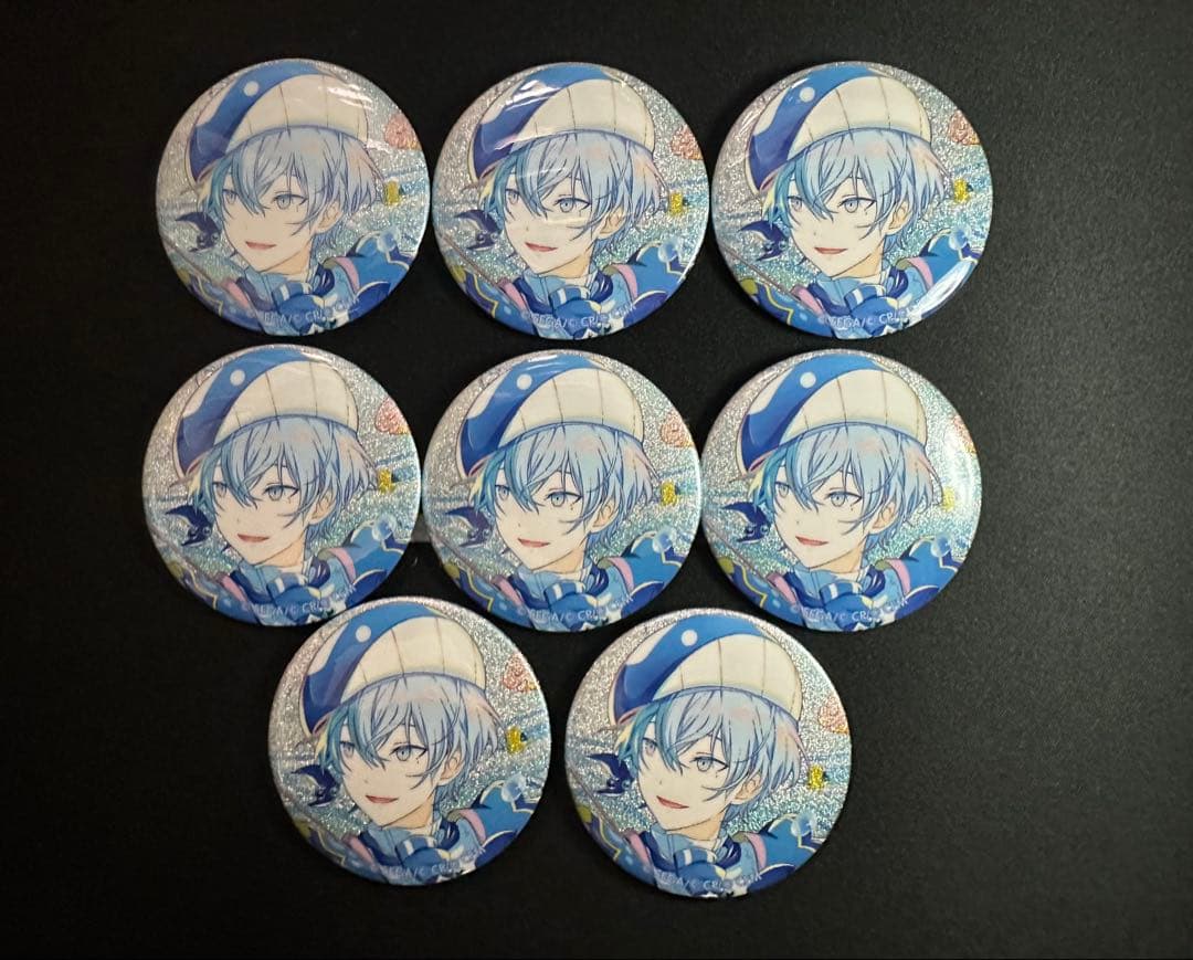 プロセカ グリッター缶バッジ 46B 青柳冬弥