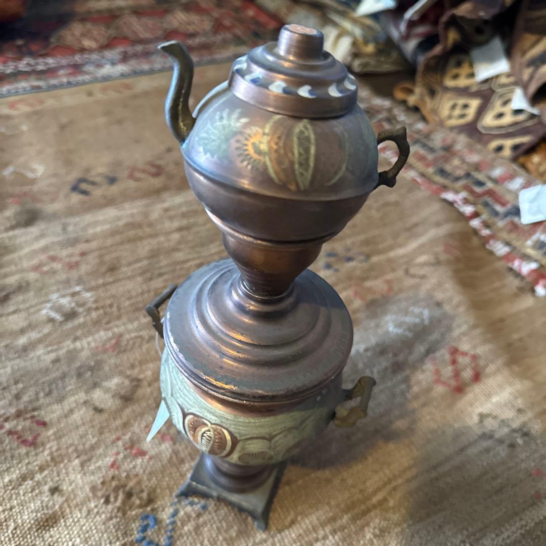 トルコ銅チャイポットオブジェー