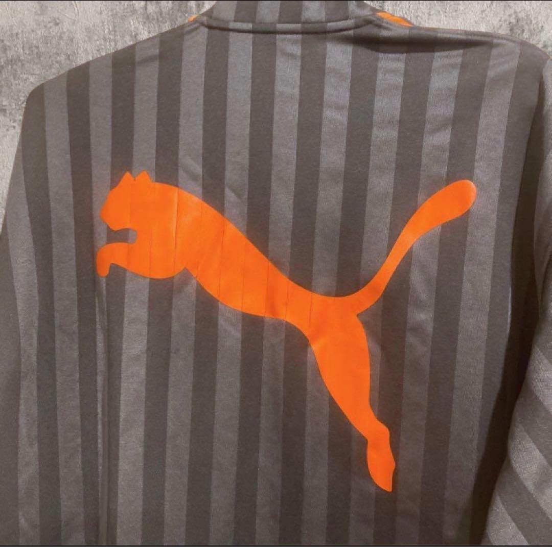 【美品】PUMA プーマ ジャージ セットアップ グレー オレンジ　y2k