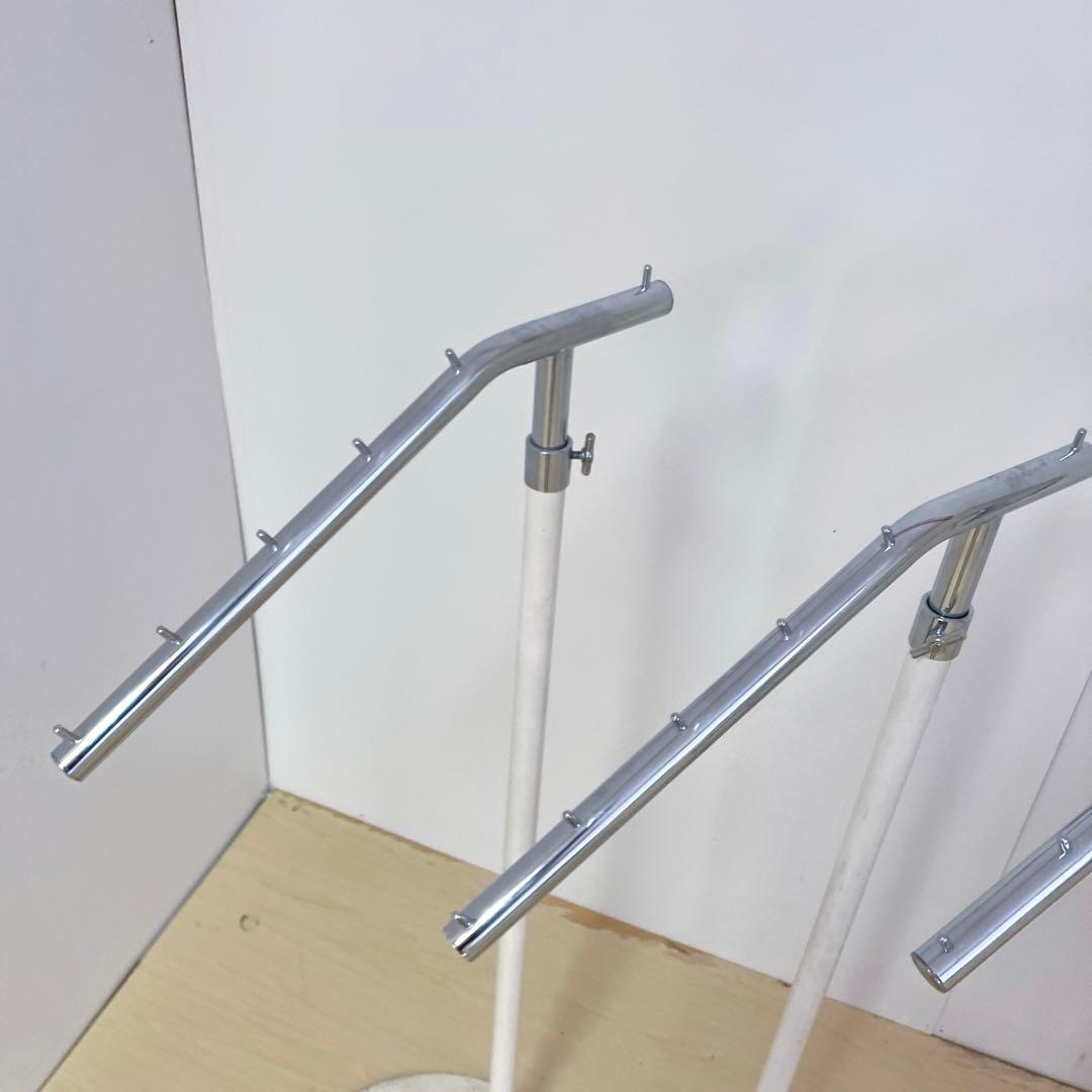 業務用 什器ハンガー　傾斜　ハンガーラック 4台セット　スチールラック