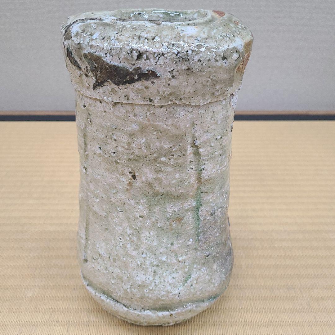 信楽焼 古谷和也作 花入 高さ8寸（約24cm） 共箱 本物保証