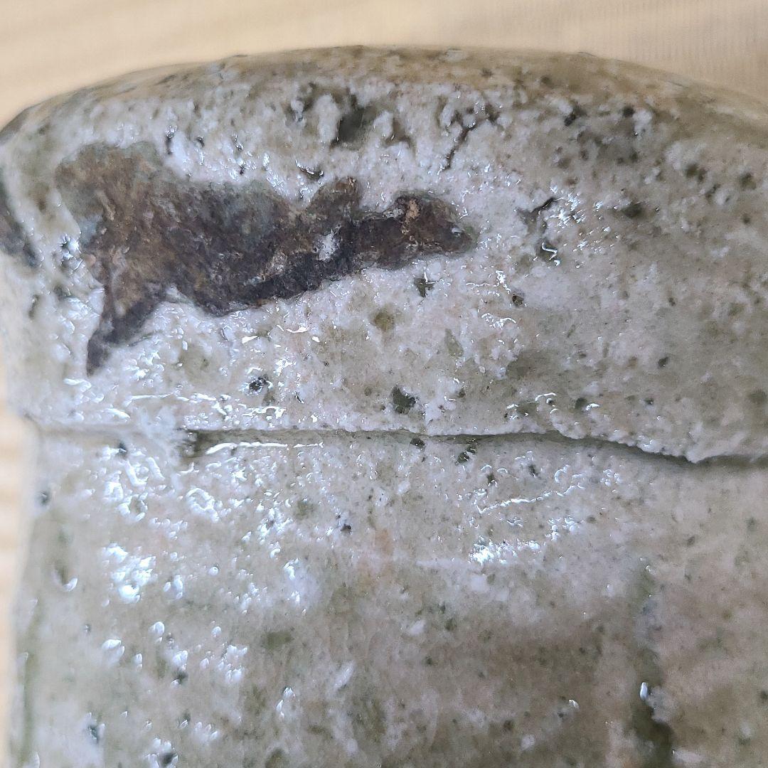 信楽焼 古谷和也作 花入 高さ8寸（約24cm） 共箱 本物保証