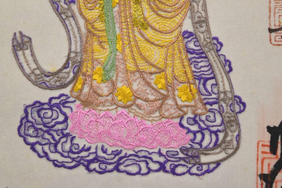 西国三十三ヶ所/西国三十三箇所霊場集印肉筆/仏事掛/掛軸/名家伝来/AA-398